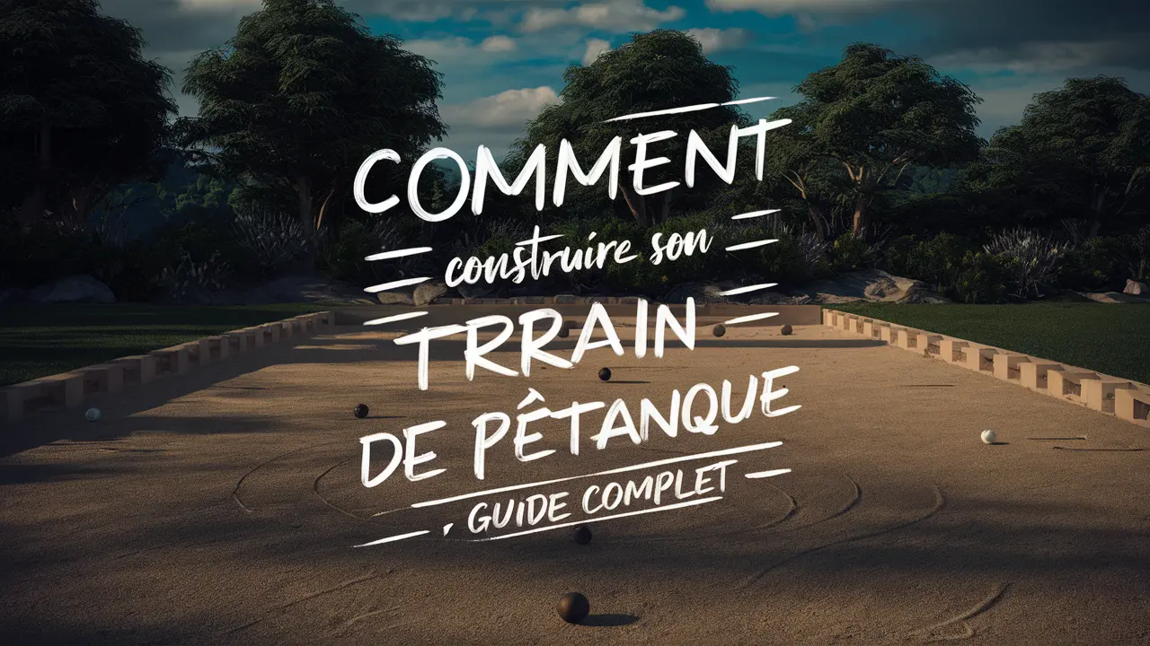 Construire un Terrain de Pétanque Guide Complet KTK Pétanque